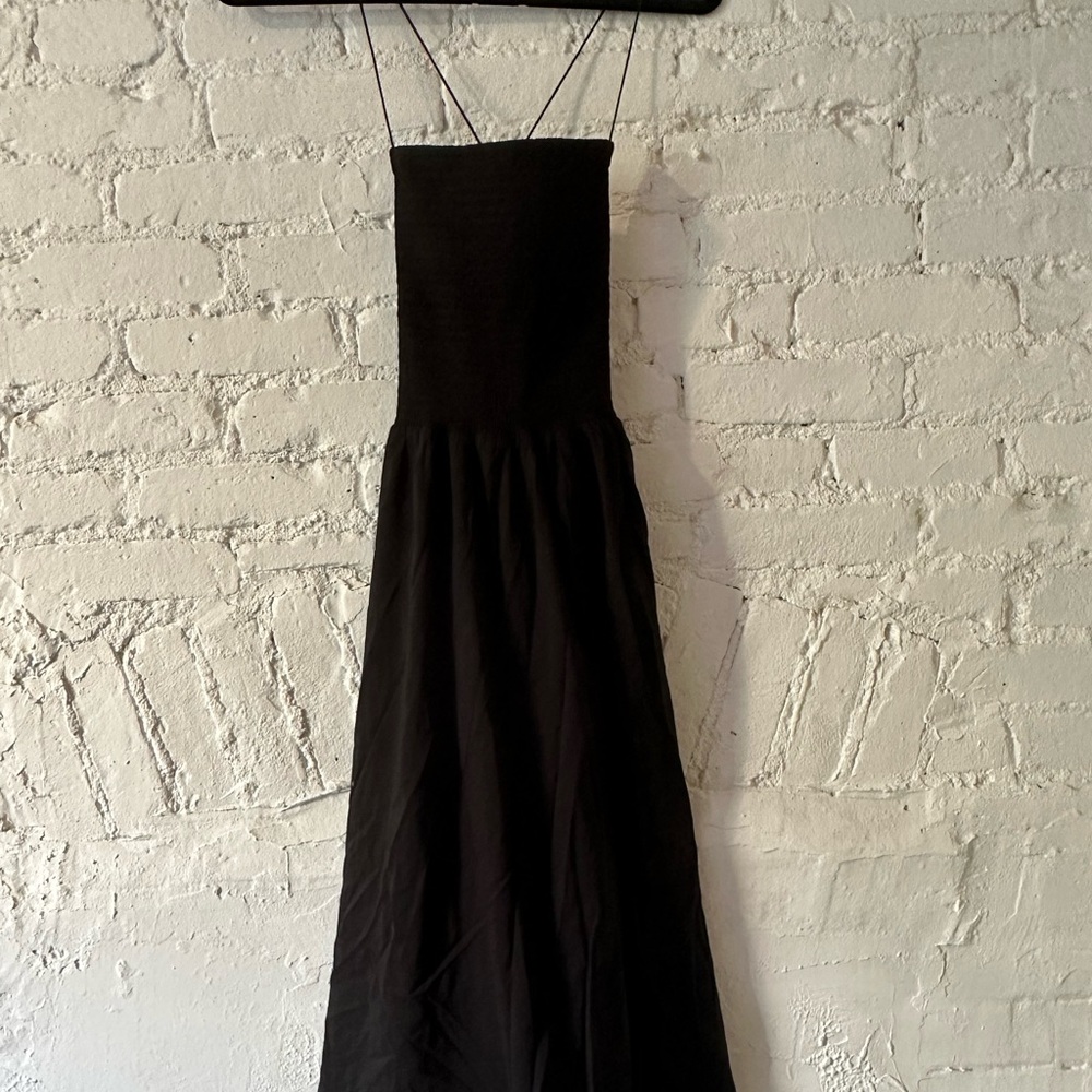 Reformation Black Sundress
